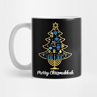 Merry Chrismukkah Christmas Tree Hanukkah Chanukah Jewish Mug